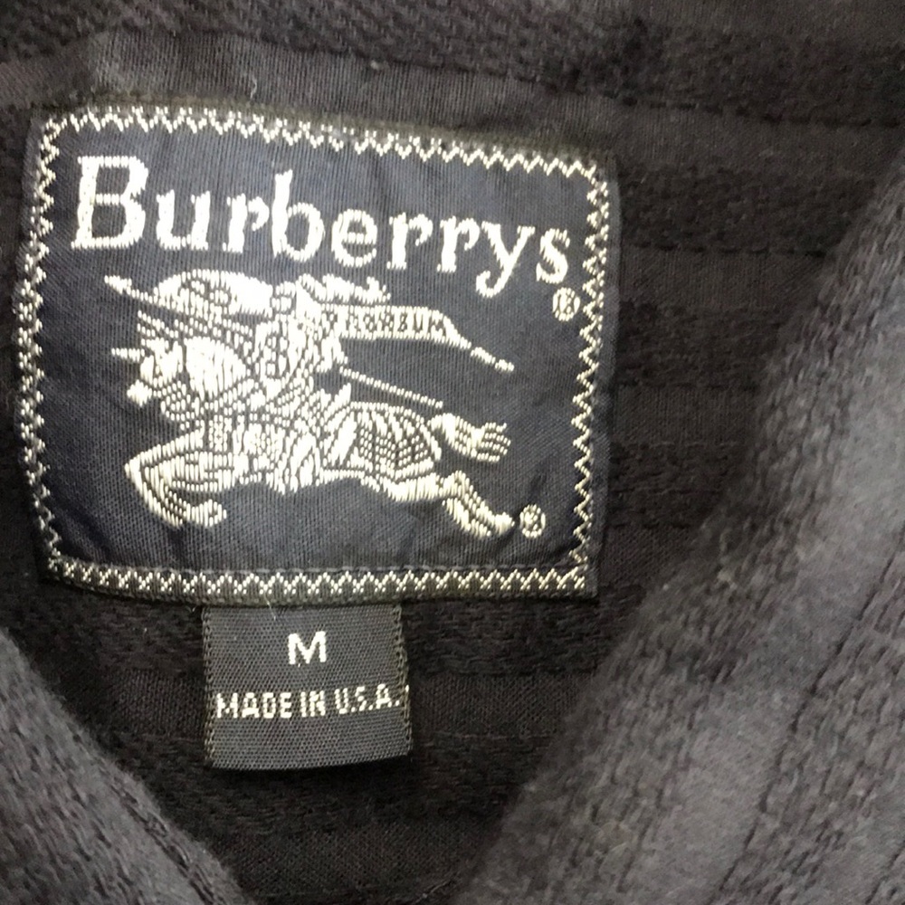 Burberry Men’s M Long Sleeve Button Down Navy - Picture 2 of 8